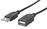 CABLE MANHATTAN 338653 BLACK USB2.0 AM/AF BL 6F-1.8M