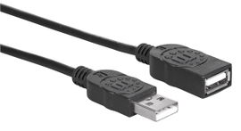 CABLE MANHATTAN 338653 BLACK USB2.0 AM/AF BL 6F-1.8M CABLE MANHATTAN 338653 BLACK USB2.0 AM/AF BL 6F-1.8M