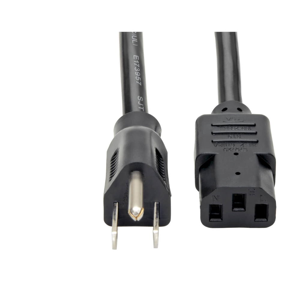 CABLE PODER TRIPP LITE P007-010 NEMA 5-15P to C13 - 125V 15A 10FT-3MT BLACK 037332140913