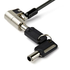 StarTech.com Cable de 2m de Seguridad para Ordenadores Portátiles - para K-Slot - Ranura Nano - Ranura Wedge - con Llave