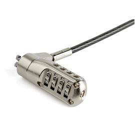StarTech.com Cable de 2m de Seguridad para Ordenador Portátil - con Candado - para Ranura Nano - de Combinación StarTech.com Cable de 2m de Seguridad para Ordenador Portátil - con Candado - para Ranura Nano - de Combinación