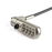 StarTech.com Cable de 2m de Seguridad para Ordenador Portátil - con Candado - para Ranura Nano - de Combinación