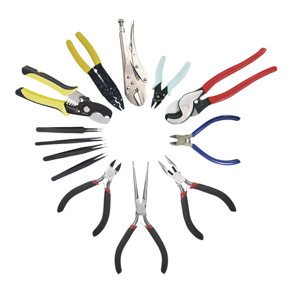 Kit de Pinzas Eléctricas variadas con 13 Piezas.