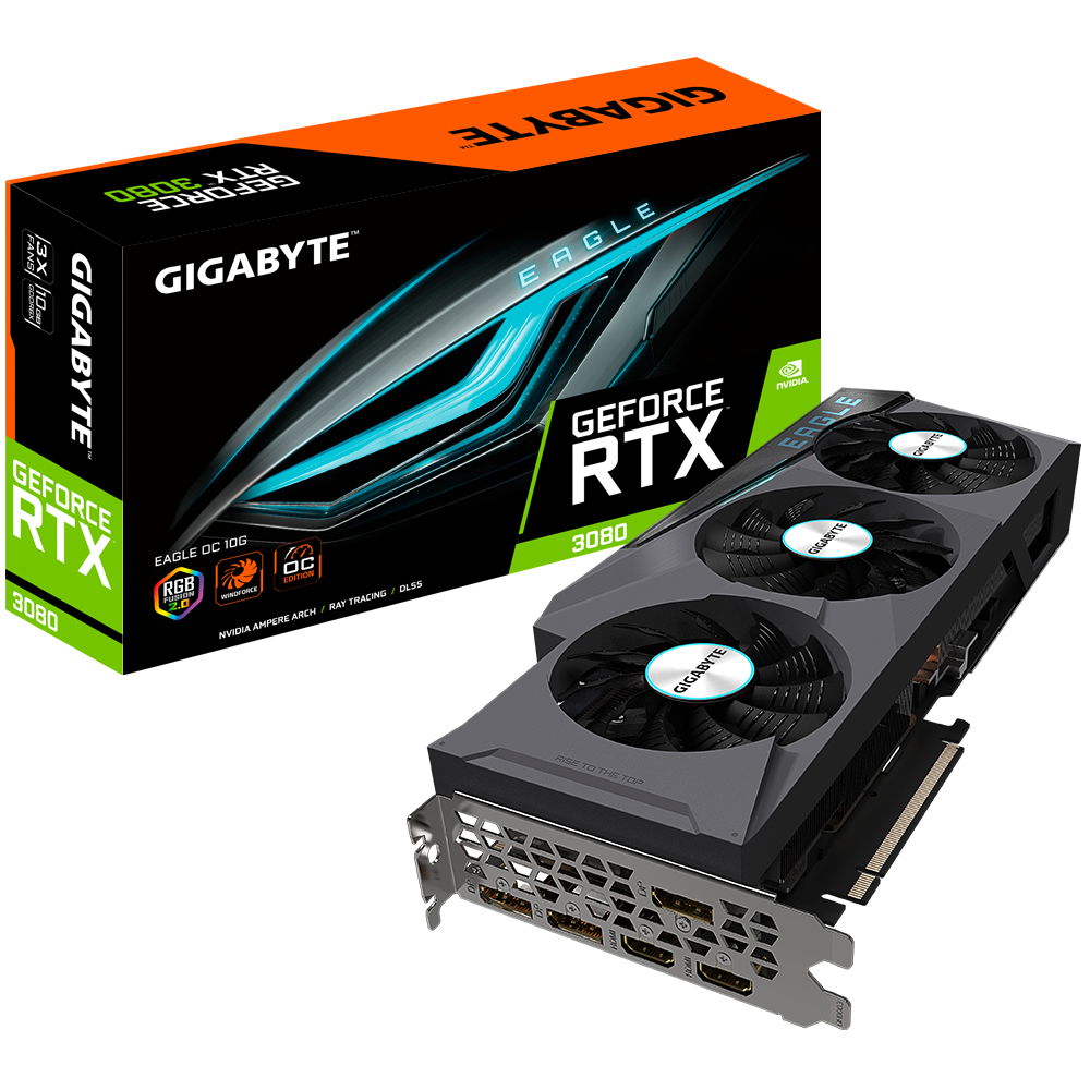 Gigabyte GeForce RTX 3080 EAGLE OC 10G NVIDIA 10 GB GDDR6X