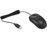 Lenovo Basic - Ratón - diestro y zurdo - óptico - 3 botones - cableado - USB - negro - FRU
