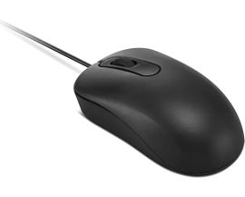 Lenovo Basic - Ratón - diestro y zurdo - óptico - 3 botones - cableado - USB - negro - FRU Lenovo Basic - Ratón - diestro y zurdo - óptico - 3 botones - cableado - USB - negro - FRU