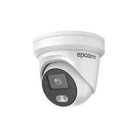 Turret IP 4 Megapixel / Color Image 24/7 / 4 mm Lens / White Light 30 mts / WDR 130 dB / Outdoor IP67 / Built-In Microphone / Facial Capture / Videro Analytics (False Alam Filter)