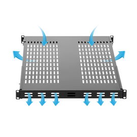 StarTech.com Estante Bandeja Fijo Ventilado de Gabinete Rack Servidores 1U Ajustable - 113kg