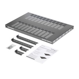 StarTech.com Estante Bandeja Fijo Ventilado de Gabinete Rack Servidores 1U Ajustable - 113kg