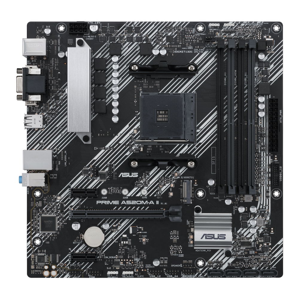 ASUS PRIME A520M-A II/CSM placa base AMD A520 Zócalo AM4 micro ATX ASUS PRIME A520M-A II/CSM placa base AMD A520 Zócalo AM4 micro ATX