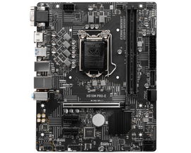MSI H510M PRO-E - Placa base - micro ATX - Socket LGA1200 - H510 Chipset - USB 3.2 Gen 1 - Gigabit LAN - Tarjeta gráfica (CPU necesaria) - HD Audio (8-canales) MSI H510M PRO-E - Placa base - micro ATX - Socket LGA1200 - H510 Chipset - USB 3.2 Gen 1 - Gigabit LAN - Tarjeta gráfica (CPU necesaria) - HD Audio (8-canales)