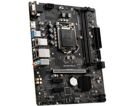 MSI H510M PRO-E - Placa base - micro ATX - Socket LGA1200 - H510 Chipset - USB 3.2 Gen 1 - Gigabit LAN - Tarjeta gráfica (CPU necesaria) - HD Audio (8-canales) MSI H510M PRO-E - Placa base - micro ATX - Socket LGA1200 - H510 Chipset - USB 3.2 Gen 1 - Gigabit LAN - Tarjeta gráfica (CPU necesaria) - HD Audio (8-canales)