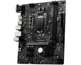 MSI H510M PRO-E - Placa base - micro ATX - Socket LGA1200 - H510 Chipset - USB 3.2 Gen 1 - Gigabit LAN - Tarjeta gráfica (CPU necesaria) - HD Audio (8-canales) MSI H510M PRO-E - Placa base - micro ATX - Socket LGA1200 - H510 Chipset - USB 3.2 Gen 1 - Gigabit LAN - Tarjeta gráfica (CPU necesaria) - HD Audio (8-canales)