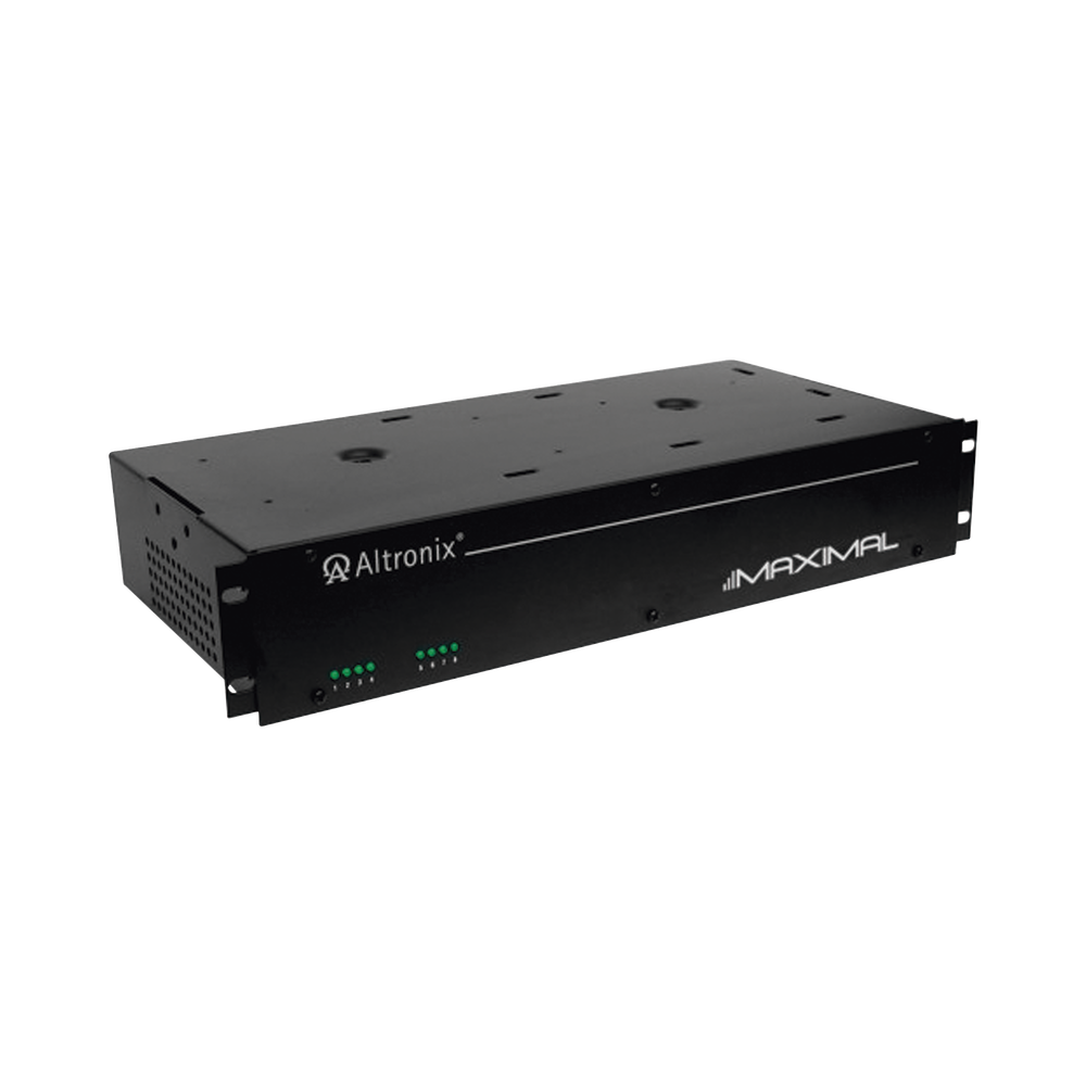 Access Power Controller with Power Supply/Charger, 8 Fused Relay Outputs, 12/24VDC @ 6A, 115VAC, 2U