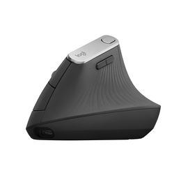 Logitech MX Vertical - Ratón vertical - ergonómico - óptico - 6 botones - inalámbrico, cableado - Bluetooth, 2.4 GHz - receptor inalámbrico USB - grafito