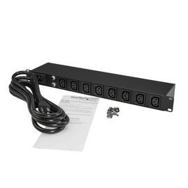 StarTech.com PDU de 8 Puertos C13 para Montaje en Rack - 16 Amperios 1U y Cable de 3m NEMA5-20P