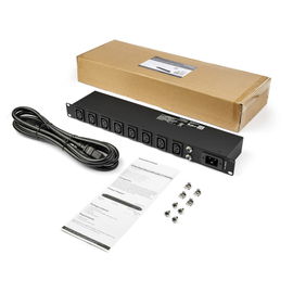 StarTech.com PDU de 8 Puertos C13 para Montaje en Rack - 16 Amperios 1U y Cable de 3m NEMA5-20P