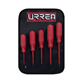Juego de 5 Destornilladores con aislamiento color rojo para 1000V combinado