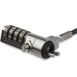 StarTech.com Cable con Candado de Seguridad con Clave para Ordenador Portátil - con Bisagra Giratoria - con Candado de Combinación de 4 Dígitos StarTech.com Cable con Candado de Seguridad con Clave para Ordenador Portátil - con Bisagra Giratoria - con Candado de Combinación de 4 Dígitos