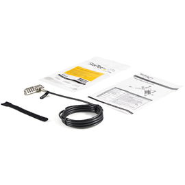 StarTech.com Cable con Candado de Seguridad con Clave para Ordenador Portátil - con Bisagra Giratoria - con Candado de Combinación de 4 Dígitos StarTech.com Cable con Candado de Seguridad con Clave para Ordenador Portátil - con Bisagra Giratoria - con Candado de Combinación de 4 Dígitos
