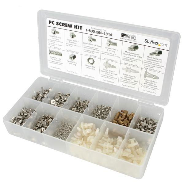 StarTech.com Kit de Tornillos para PC Deluxe - Tornillos, Tuercas y Separadores StarTech.com Kit de Tornillos para PC Deluxe - Tornillos, Tuercas y Separadores