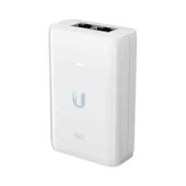 Adaptador PoE Ubiquiti (48 VDC, 0.65A) puerto Gigabit, ideal para equipos UniFi