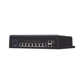 Switch industrial UniFi PoE de 10 puertos Gigabit (8 x 802.3bt y 2 x Ethernet) para temperaturas extremas