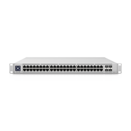 UniFi Switch Enterprise administrable capa 3, 48 puertos 2.5GbE RJ45 POE+, 4 puertos 10G SFP+, 720W, con pantalla táctil de 1.3