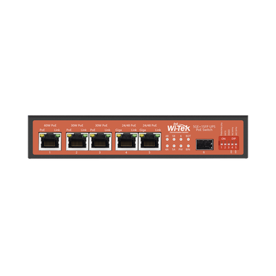 Controlador Solar de 15A con Switch PoE /  1 Puertos Gigabit PoE 802.3 bt / 2 Puertos PoE 802.3 af/at / 2 Puertos PoE Pasivo 24/48 Vcc / 1 Puerto SFP / No administrable