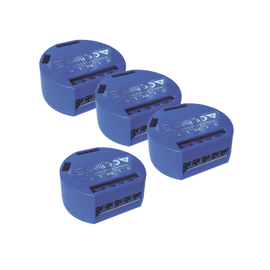 Kit de 4 / Relevador / Interruptor WIFI INDUSTRIAL Industrial y residencial inteligente / Hasta 16A / Soporta Google /Alexa / Nube P2P y control Local /