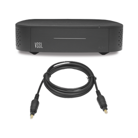 Amplificador una Zona de 2 Canales, 50 W por Canal, Con Cable TOSLINK Incluido, Transmisión por Chromecast, AirPlay, Alexa Cast, Spotify Connect