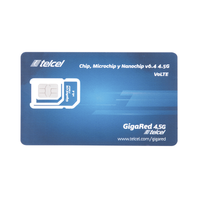 SIM SYSCOM 5GB mensual para dispositivos móviles 3G/4G (Telcel) 1 año de servicio (solo datos)