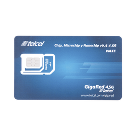 SIM SYSCOM 5GB mensual para dispositivos móviles 3G/4G (Telcel) 1 año de servicio (solo datos)