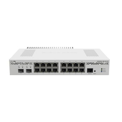 MikroTik Cloud Core Router CCR2004-16G-2S+PC - Router conmutador de 16 puertos - 10GbE - - montaje en rack