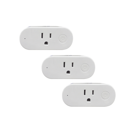 Kit de 3 /Adaptador PlugIn/ señal WIFI/ NUBE P2P App Shelly/ Tomacorriente y medicion de consumo/ Soporta Google y Alexa