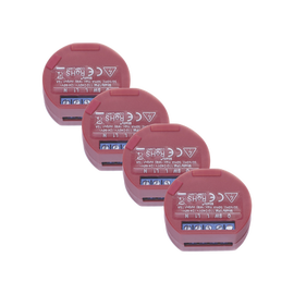 Kit de 4 / Relevador / Interruptor WIFI / Industrial y residencial Inteligente / Medidor de consumo / 16A / Soporta Google / Alexa / Nube P2P y control local / ideal para iluminacion