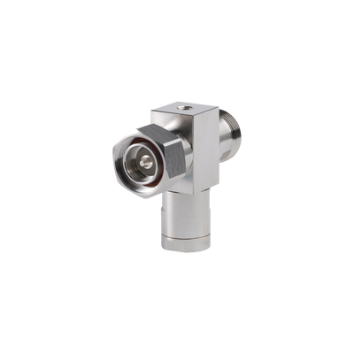 Arrestor Plus® Dual Band Quarterwave Surge Arrestor (T-shaped), 806–960 MHz and 1700–2170 MHz, with interface types DIN Female and DIN Male