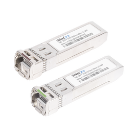 Transceptores Ópticos Bidireccionales SFP+ (Mini-Gbic) / Monomodo 1270 & 1330 nm / 10 Gbps / 1000BASE-BX / Conector LC/UPC Simplex / DDM / Hasta 40 km / 2 Piezas