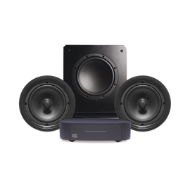 KIT Amplificador VSSL  A1X | 2 Bocinas de Techo TruAudio PP8 |  Subwoofer SS10