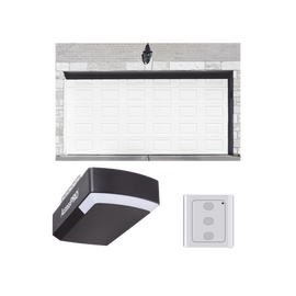KIT COMPLETO Puerta GARAGE128SC / Cuadro Corto / Color blanco / Insulada / Incluye Motor FS1000SPEED / 1/2HP / Fuerte / Silencioso / Luz LED / Motor DC / Control Inalambrico ACCESSWS01.