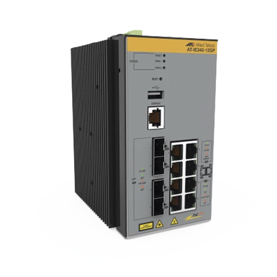 Switch Industrial PoE+ Capa 3 D/8 Puertos 10/100/1000 PoE af/at, 4 x SFP (TAA)