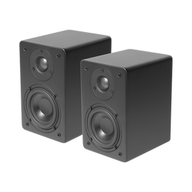 PAR de Altavoces de Estantería | Woofer  de 4'' | Tweeter de 1 | Acabado negro mate | 40 watts | 8ohms