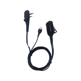 Micrófono audífono de 1 cable de fibra trenzada con sistema SNAP para radios Icom IC-F4003/4013/2000/4021/4031/4210/4230/IC-F14/3021/3013/3103/3003/1000/2000/S/T (con tornillos)