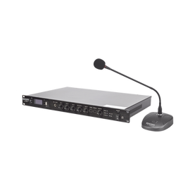 KIT de Amplificador de 120W Modelo SF120DTB | más Micrófono de Escritorio Modelo SF621A