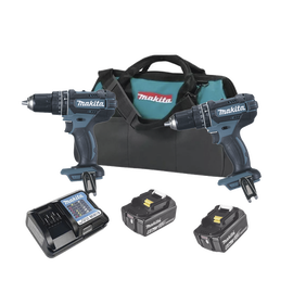 KIT (DHP482Z Rotom..+ DTW181Z Pistola Impacto)  2 Baterías de 3 AH y Cargador Estuche de Lona18V