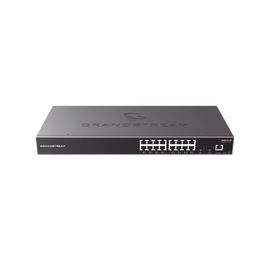 Switch Gigabit Administrable / 16 puertos 10/100/1000 Mbps + 4 Puertos SFP Uplink / Compatible con GWN Cloud.
