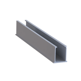 Juego de 2 Mini Rieles De Aluminio para Montaje de Módulos Solares en Techo (Instalación plana 0°). Incluye 4 Tornillos Perforantes.