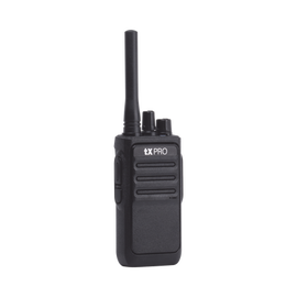 Paquete de 2 radios portátiles TX320 UHF 400-470 MHz, 16 canales, 2 Watts de potencia, SÚPER Eficientes.