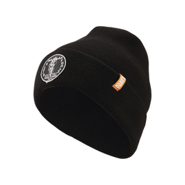 Gorro Negro de Tejido Grueso para Instaladores, con Logo KLEIN TOOLS Vintage.