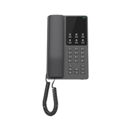 Teléfono IP Hotelero, 2 líneas SIP con 2 cuentas, codec Opus, IPV4/IPV6, color negro, con gestión en la nube GDMS
